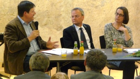 Museumsdirektor Werneburg (links) kann sich Zusammenarbeit in einem Museumsverbund vorstellen. Fotos: mip