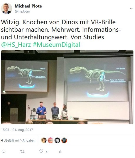 Twitter Dinos VR-Brille 2017-08-21